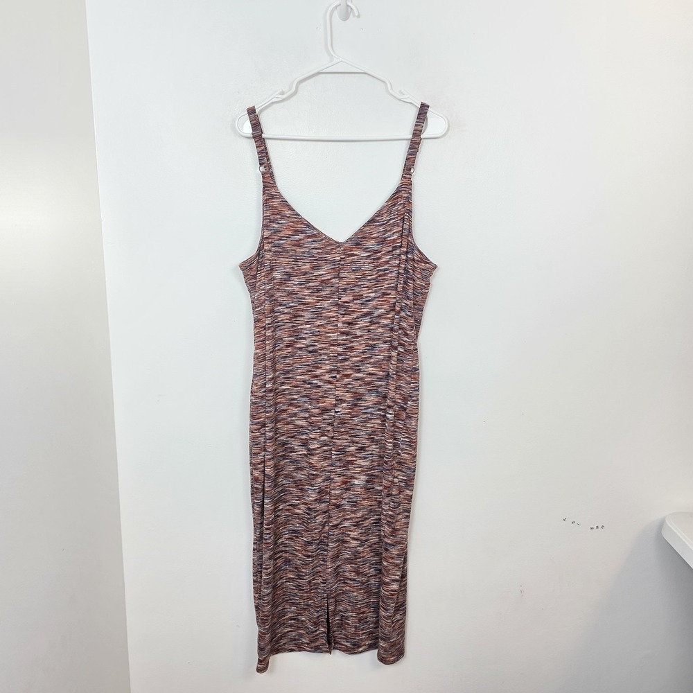 TORRID Multicolor Knit Lightweight Spacedye Casual Tank Midi‎ Dress Size 3X - Picture 8 of 11